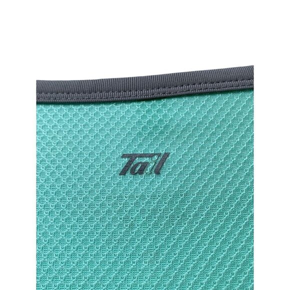 TAIL Womens Sports Top Size Large Golf Tennis Stretch Tee Mint Green Gray - Picture 5 of 9